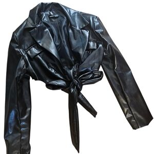 Black Faux Leather Jacket